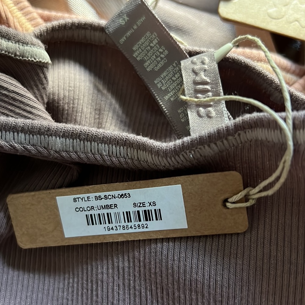 SKIMS COTTON RIB BODYSUIT Umber - Picture 6 of 6